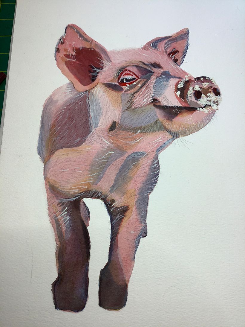 Final stage: added white gouache detail