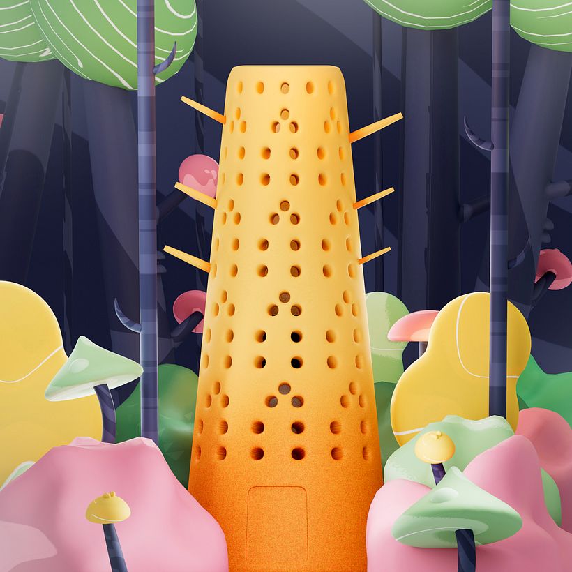 My project for course: Cinema 4D: Bring Playful 3D Illustrations to Life 1