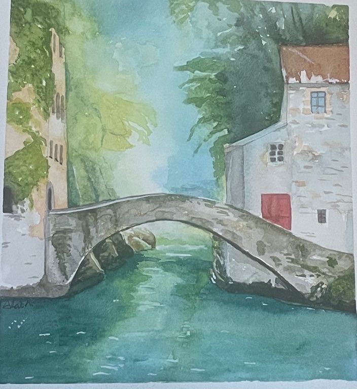 Bridge in Nesso, Italy