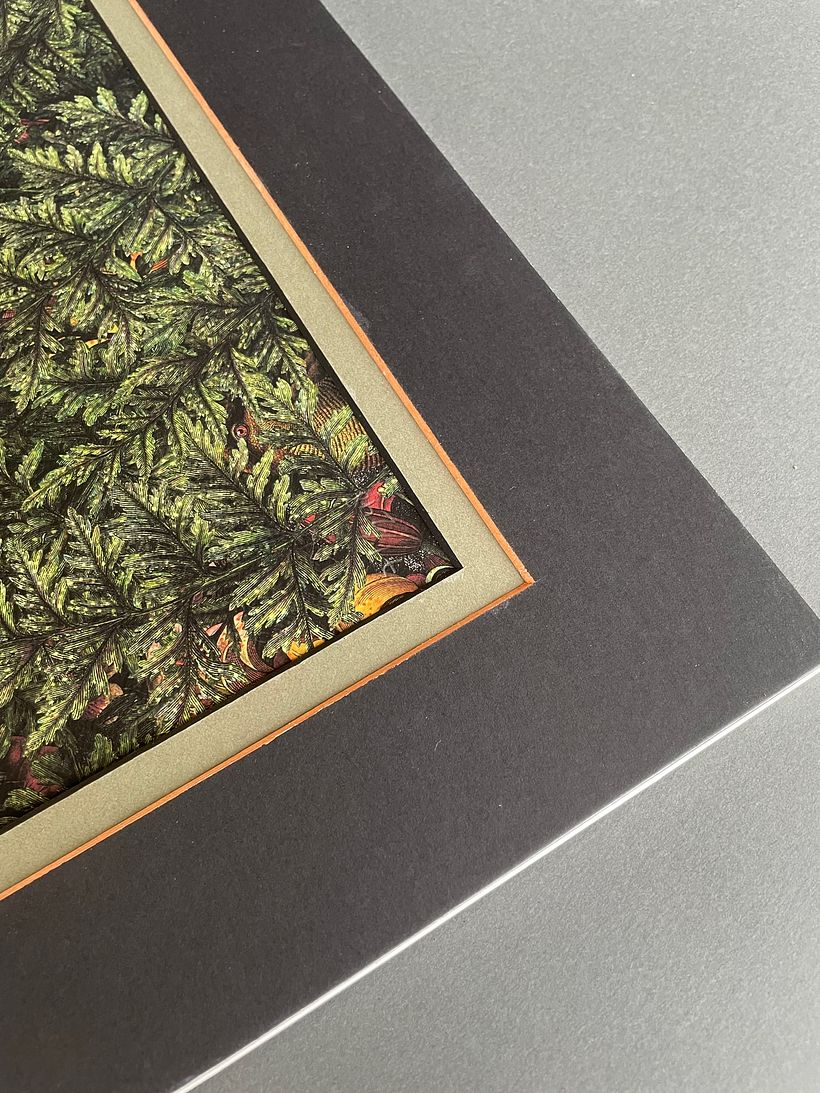 Copper Metal Leaf frame for Dan Hillier print 1