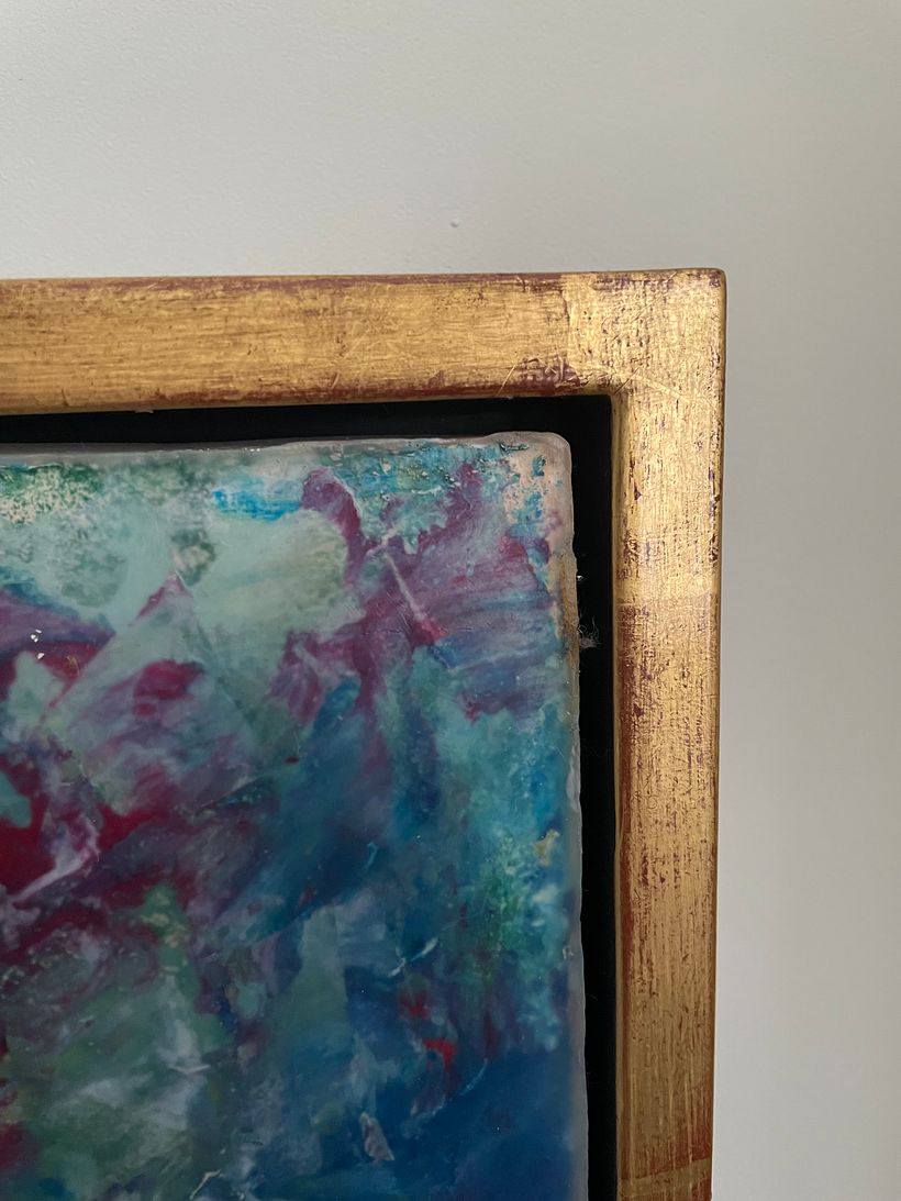 Gilded tray frame for Arietta Chandris wax artwork 2