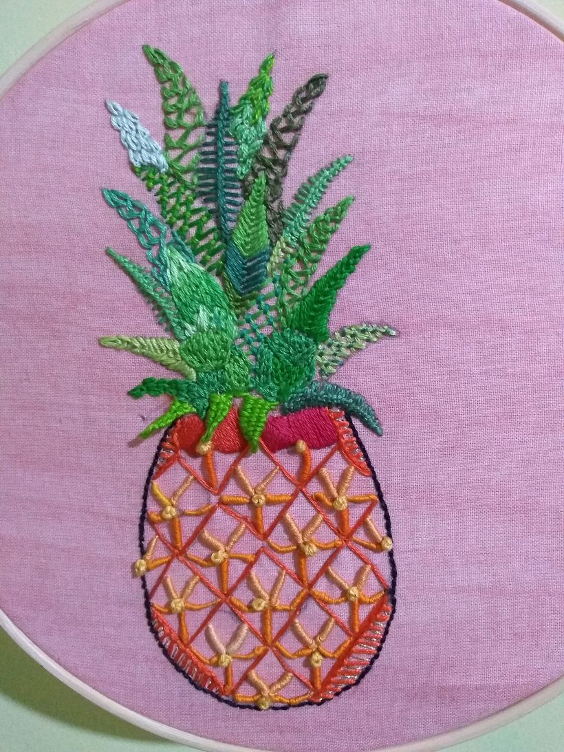 Meu projeto do curso: Técnicas de bordado: ilustrando com linha e agulha 2