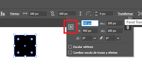 X e Y en Illustrator 1