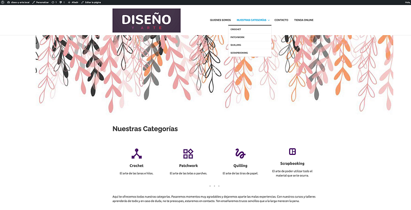 Mi proyecto del curso: Creación de una web profesional con WordPress 4
