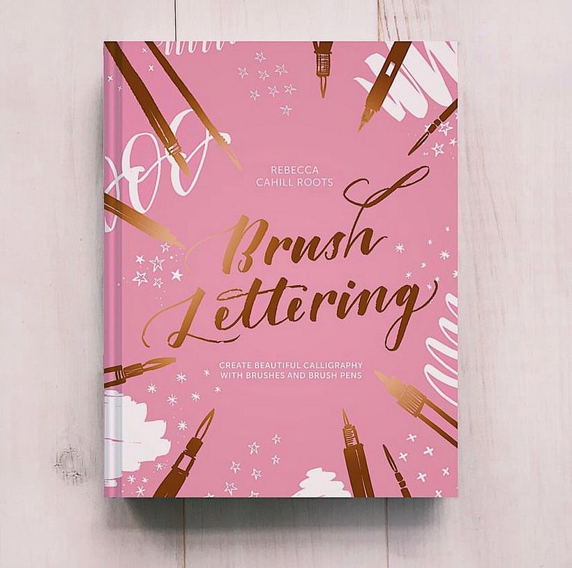 Pieza para un libro sobre Brush Lettering, escrito por Rebecca Cahill Roots 3