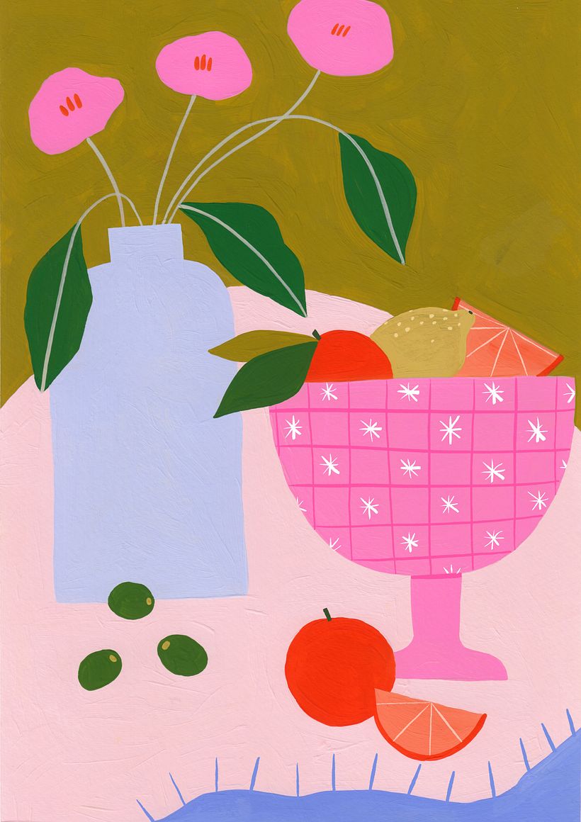 Turning gouache paintings into products! 4