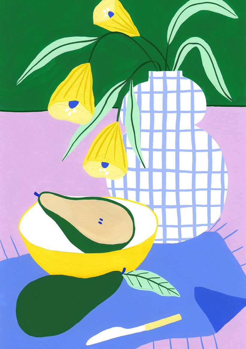 Turning gouache paintings into products! 5