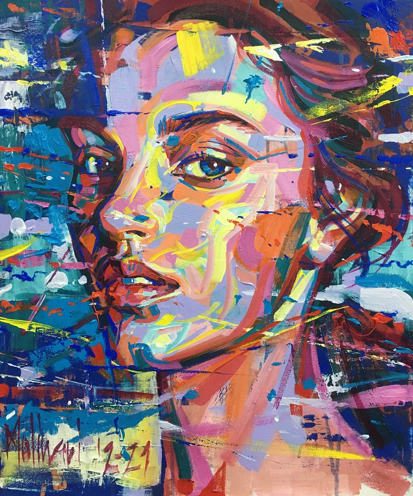 My project for course: Experimental Oil Painting Techniques for Portraiture 1