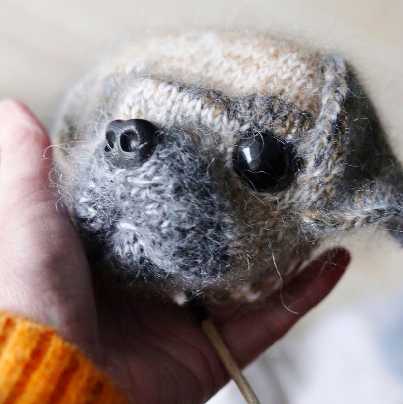 My project for course: Knitting Realistic Stuffed Animals: Make a Puppy from Yarn 5