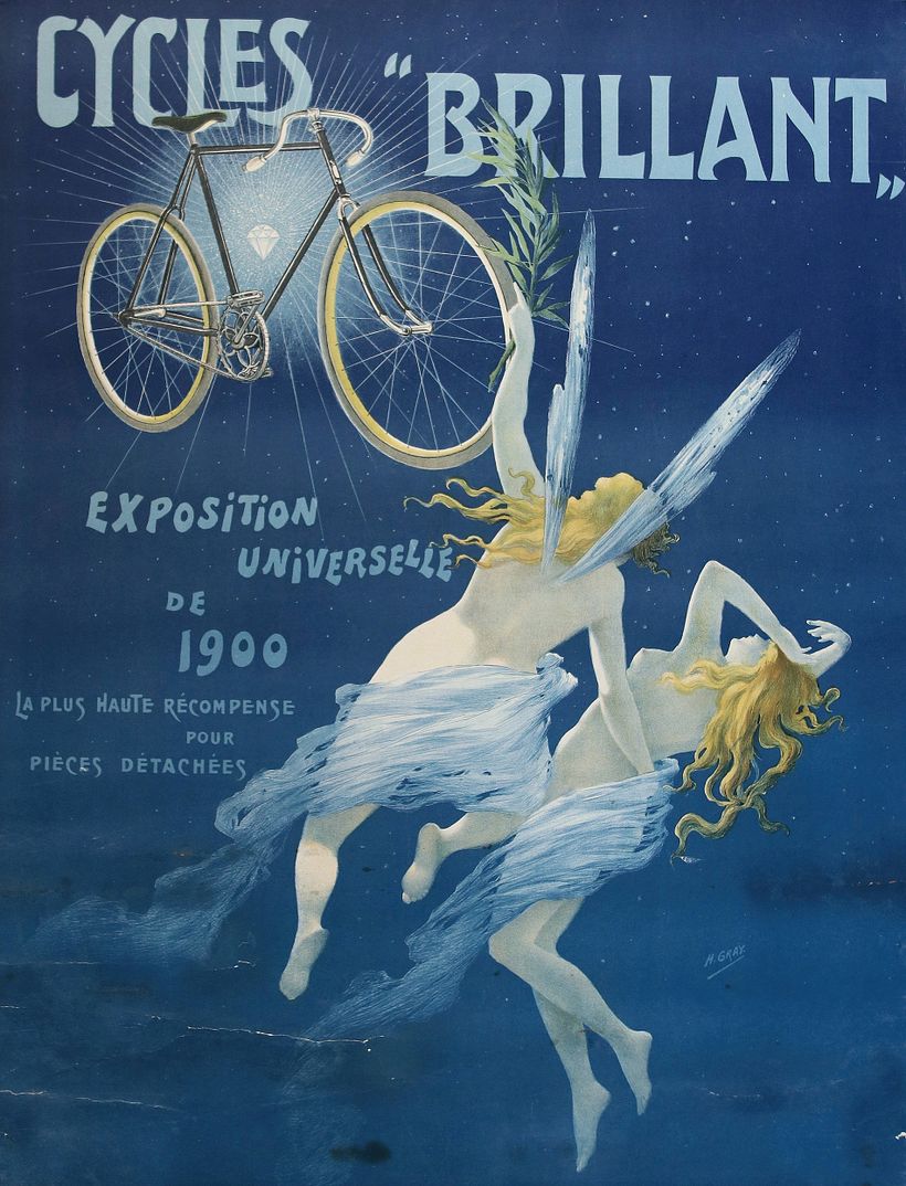Cycles'brillant, Exposition Universelle De 1900" (1900) von Henri Boulanger Gray.