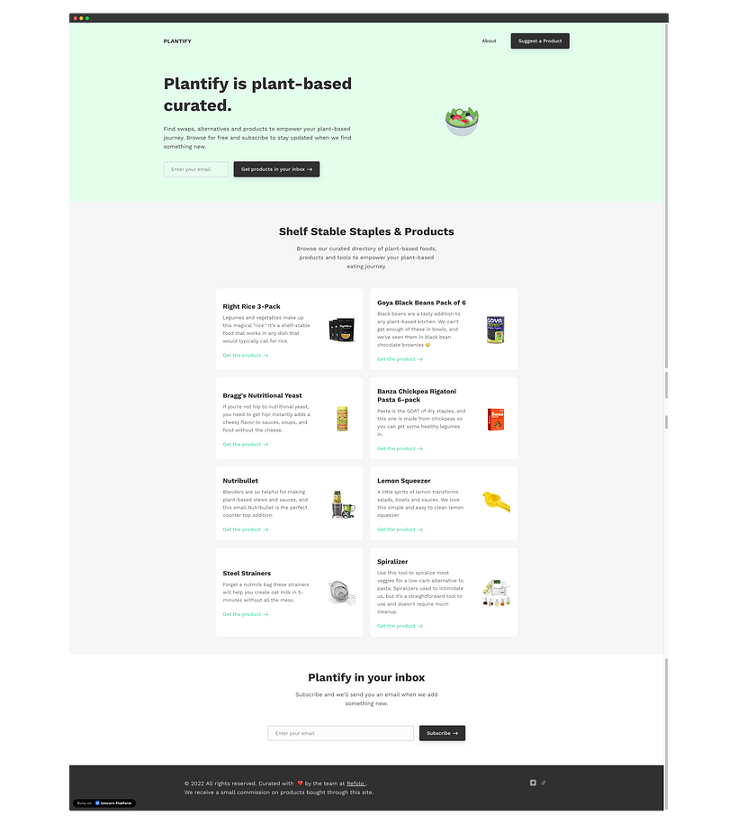 Plantify - plant-based curated 2