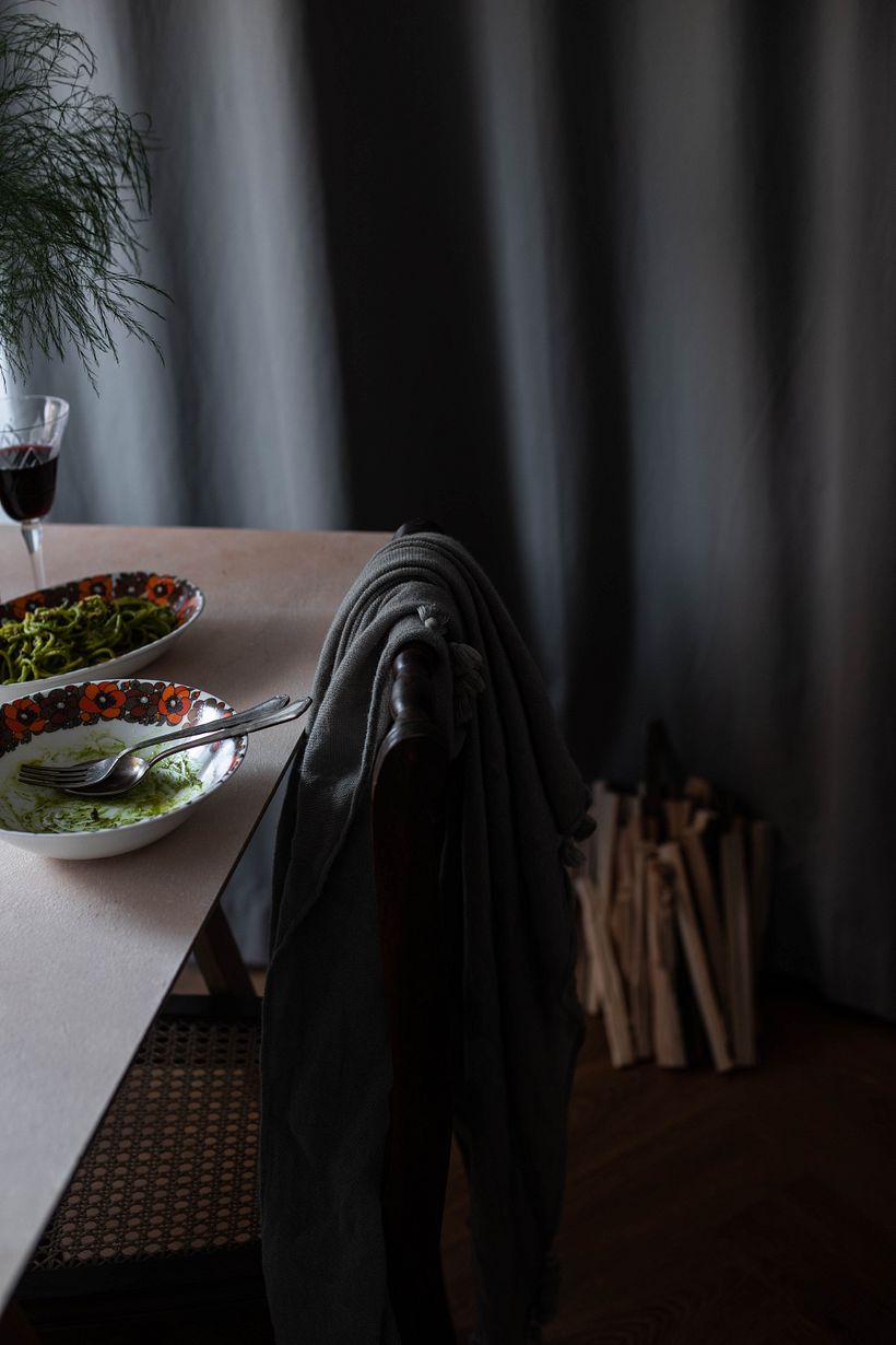 Espaguete com Pesto de Couve