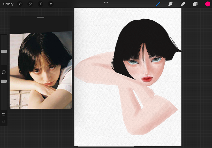 The coloring was rough this time because I re-colored it three times.