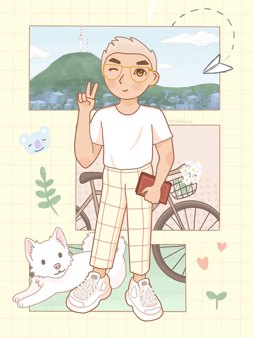 Fanart for Namjoon from BTS' birthday - 2021