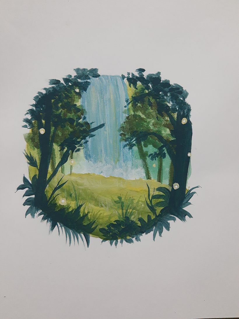 Mi proyecto del curso: Pintura de paisajes atmosféricos con gouache 1