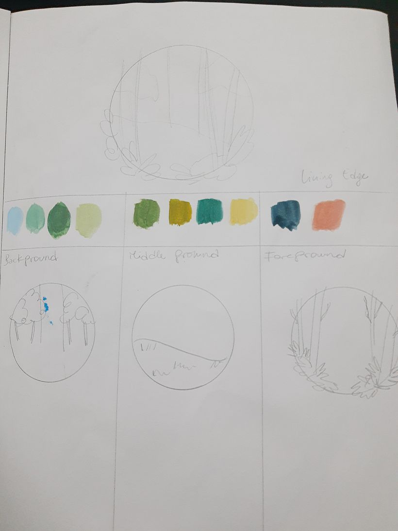 Mi proyecto del curso: Pintura de paisajes atmosféricos con gouache 5
