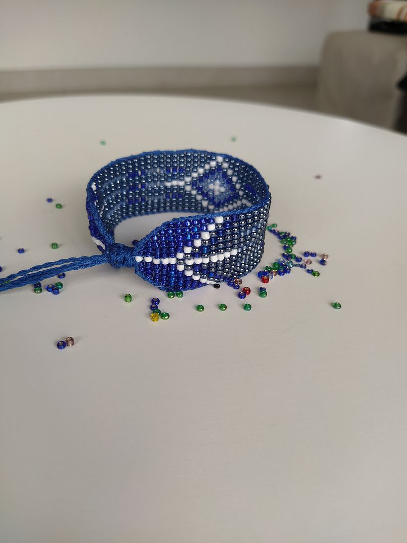 Meu projeto do curso: Design de bijuteria: crie patterns elegantes com miçangas 1