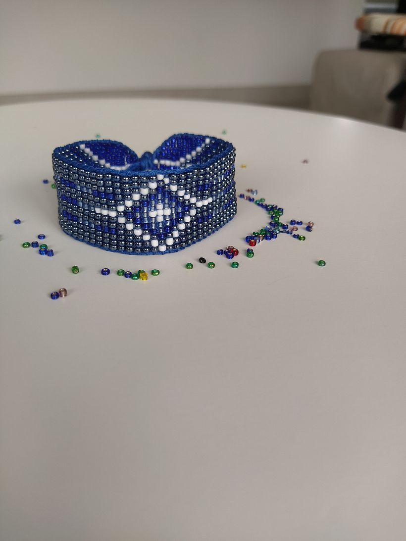 Meu projeto do curso: Design de bijuteria: crie patterns elegantes com miçangas 2