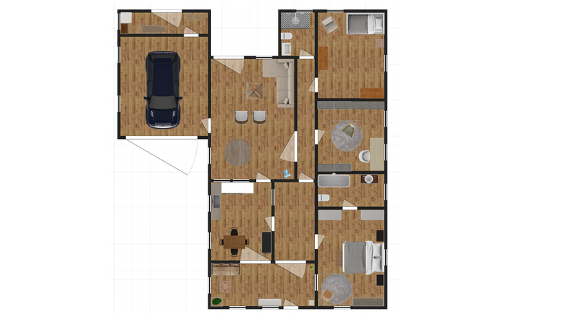 Mi proyecto del curso: Diseño de interiores con madera de inspiración japonesa 3