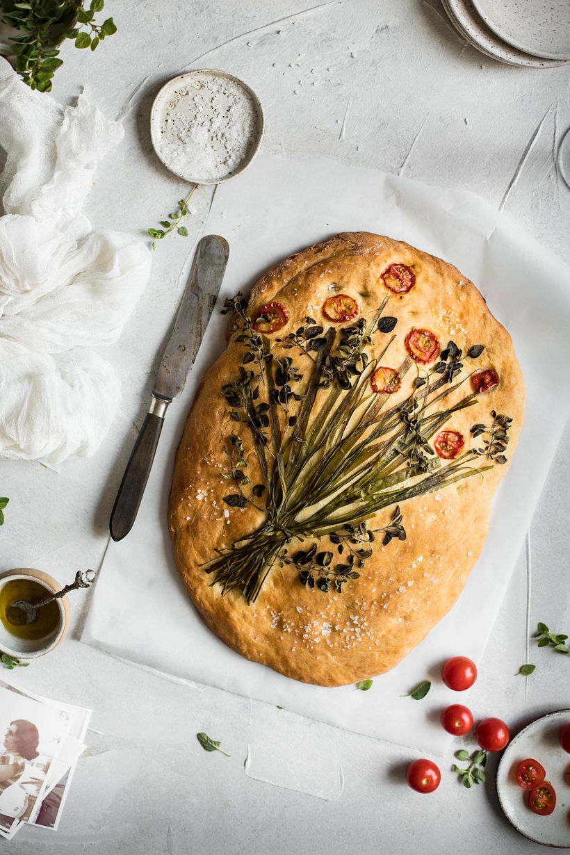 Focaccia Floral