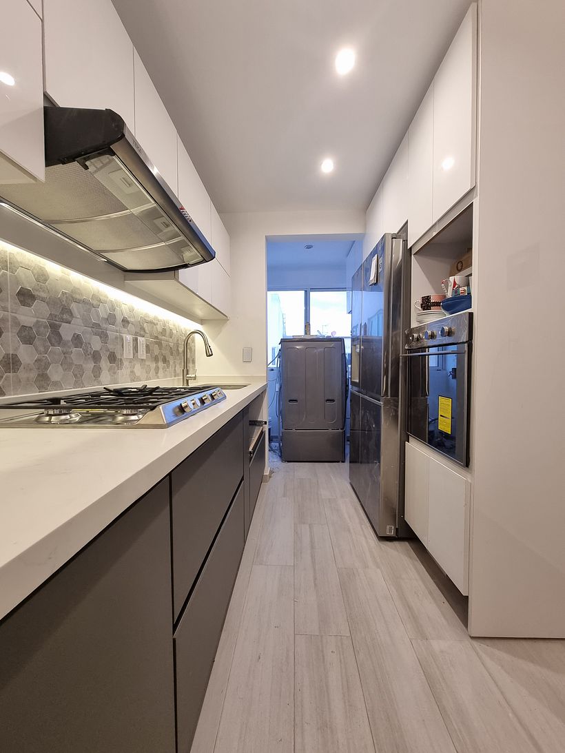 Proyecto final. Fueron remodeladas la cocina y el área de lavado. Agregando diferentes equipos electrodomésticos