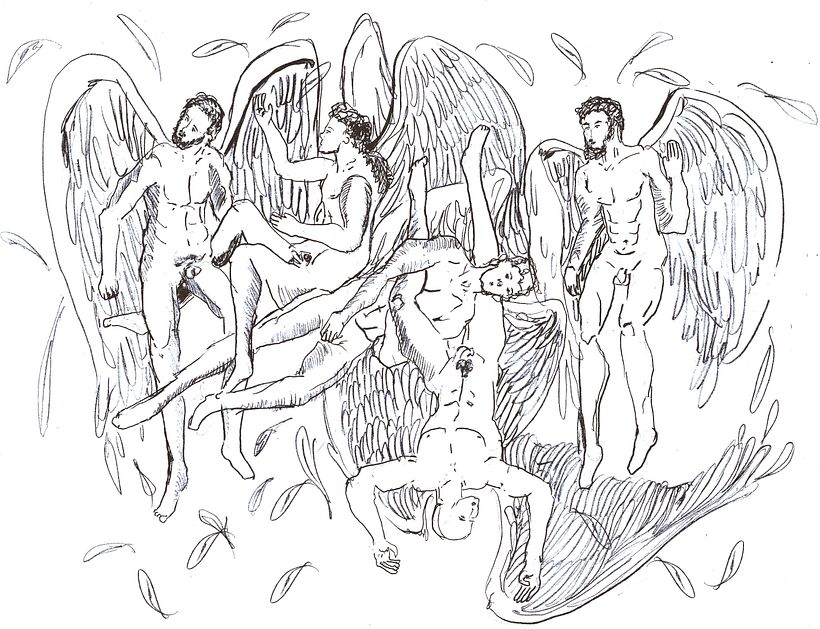 Teniendo en cuenta las recomendaciones, cuidé mucho la línea, el gesto y la pose para la realización de mi ilustraciòni