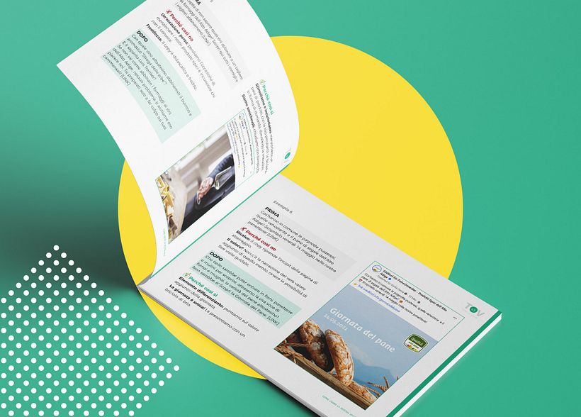 Una pagina interna del manuale d'uso del tono di voce del marchio Alto Adige