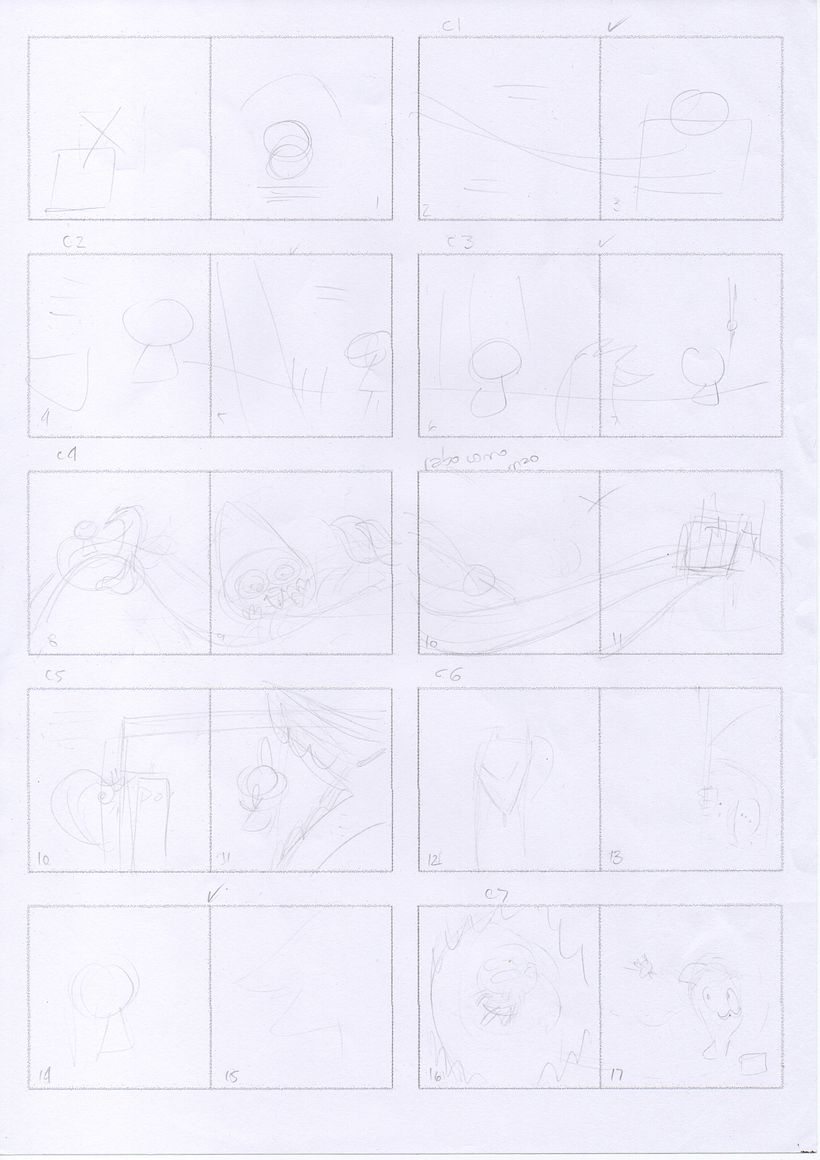 Uma folha de thumbnails