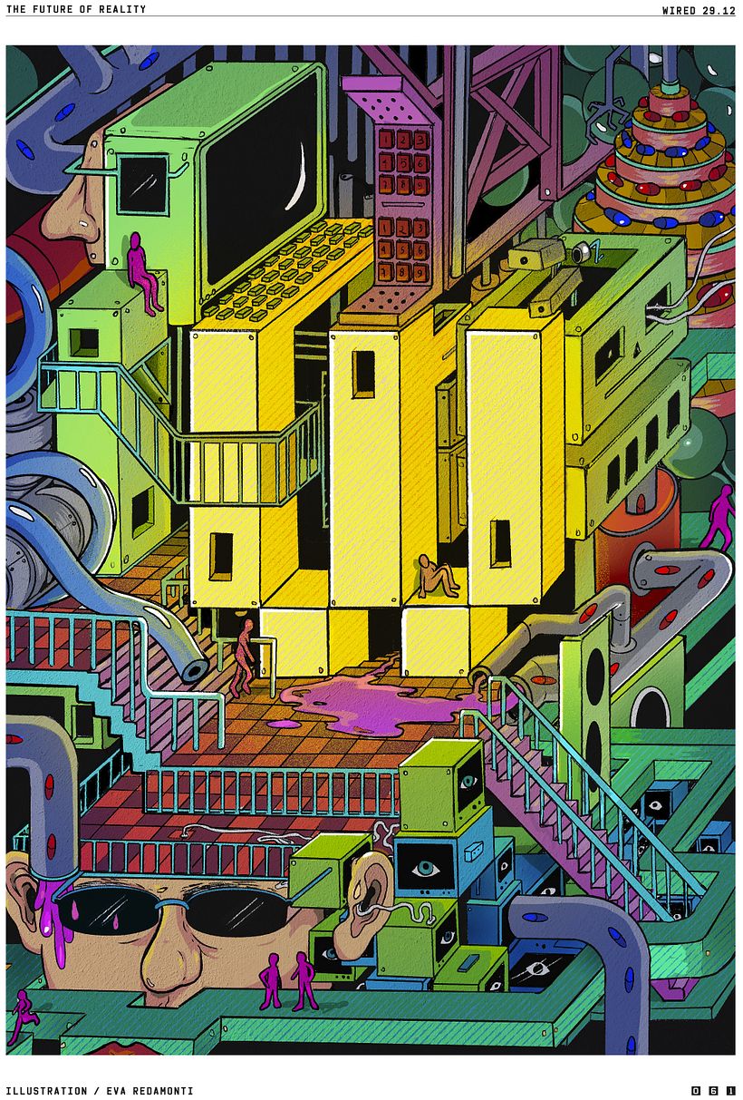for WIRED, "What is the Future of Reality?" based on The Matrix