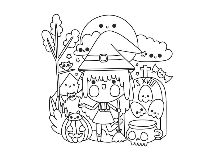 Mi proyecto del curso: Diseño de mundos kawaii: crea ilustraciones alegres 1