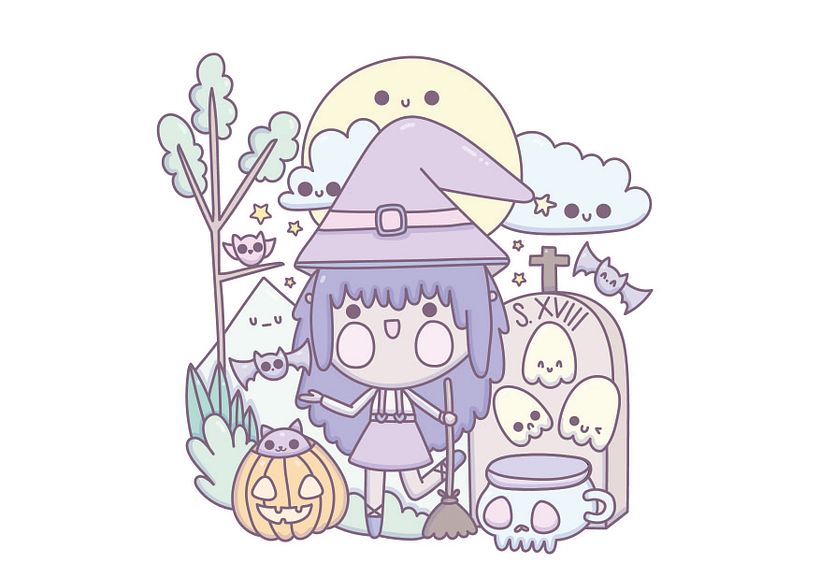 Mi proyecto del curso: Diseño de mundos kawaii: crea ilustraciones alegres 3