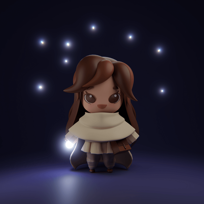 My project for course: Kawaii Character Creation in 3D with Blender  1
