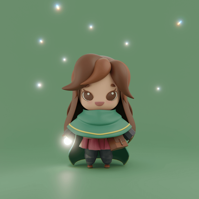 My project for course: Kawaii Character Creation in 3D with Blender  3