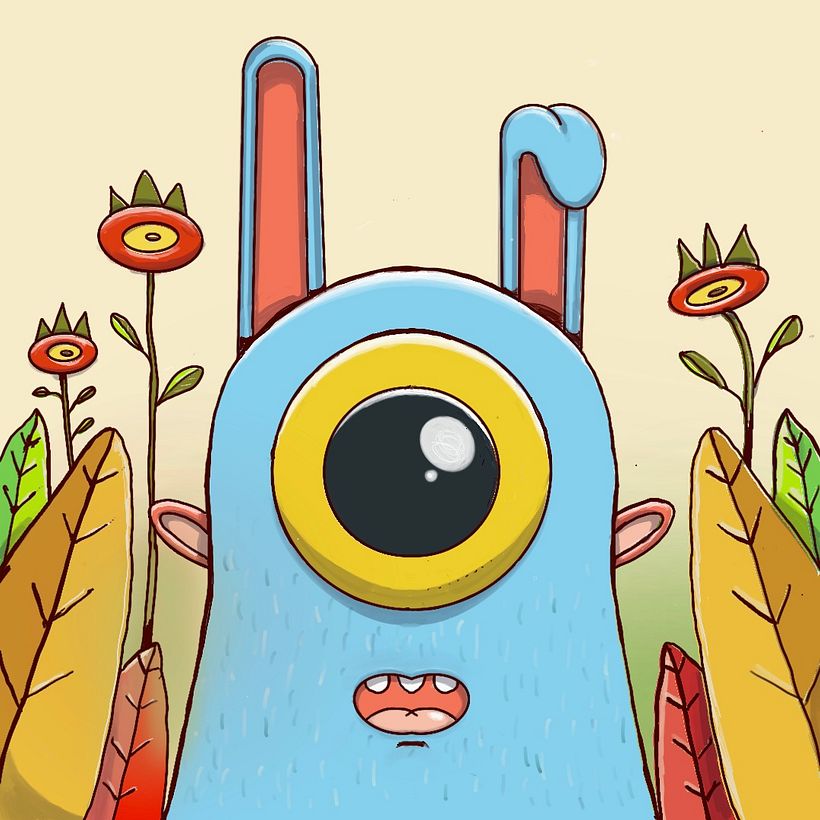 Painted Using Standard Ink Brush in Procreate