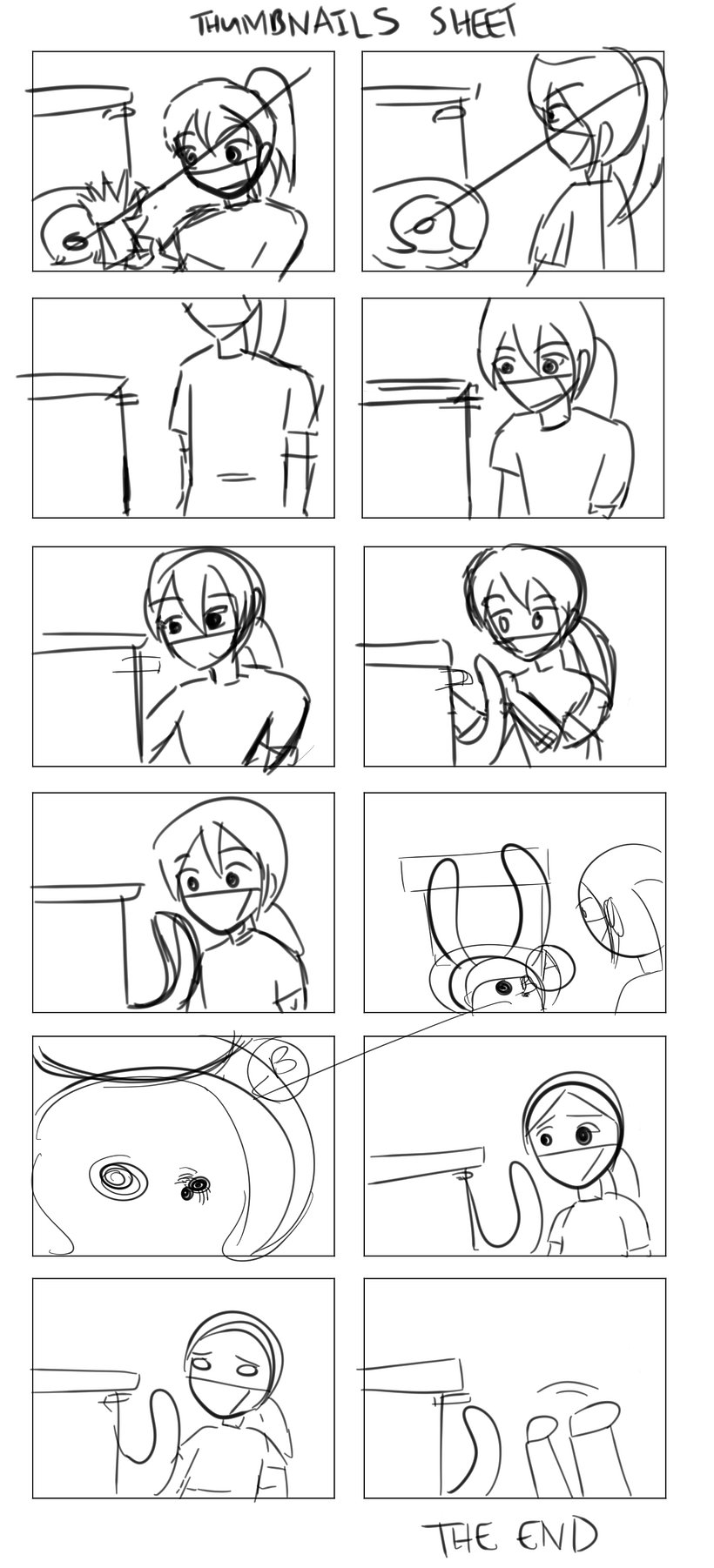 my thumbnail sheet for my final project