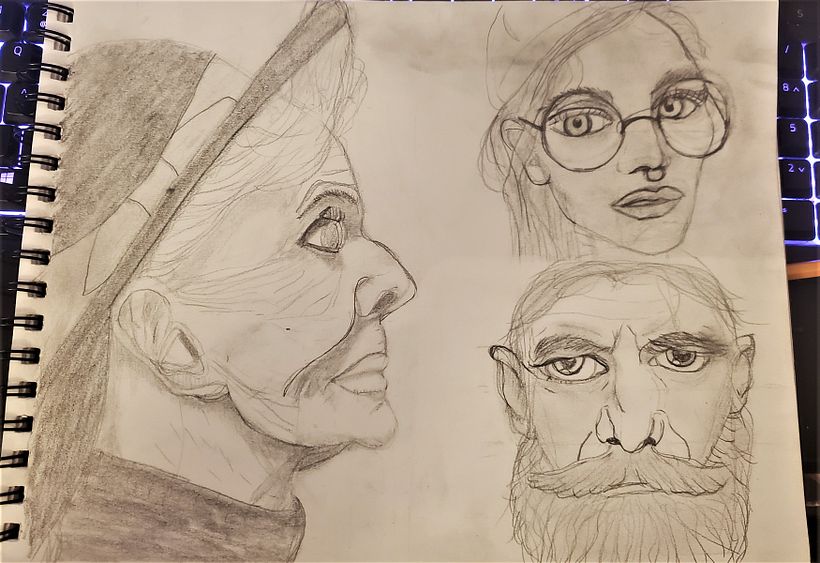 My project for course: Portrait Sketchbooking: Explore the Human Face 5