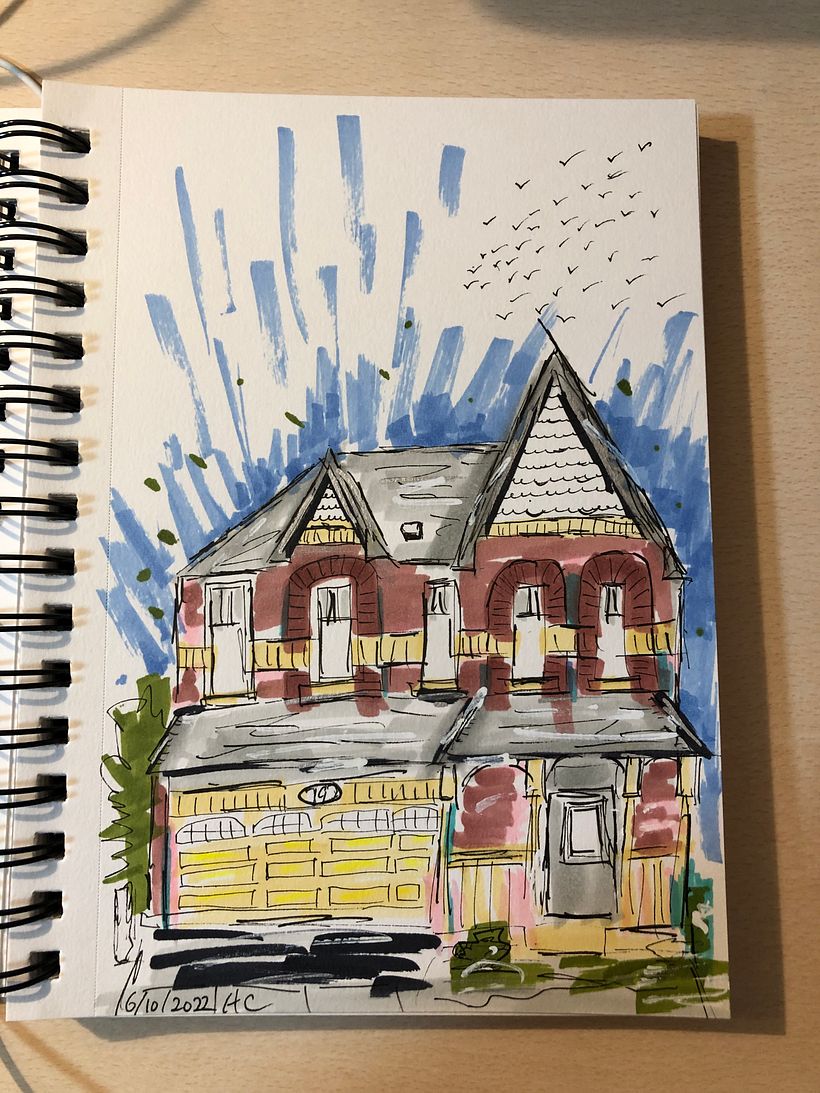 My project for course: Expressive Architectural Sketching with Colored Markers 4