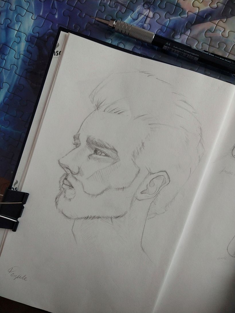 Mi proyecto del curso: Sketchbook de retrato: explora el rostro humano 4