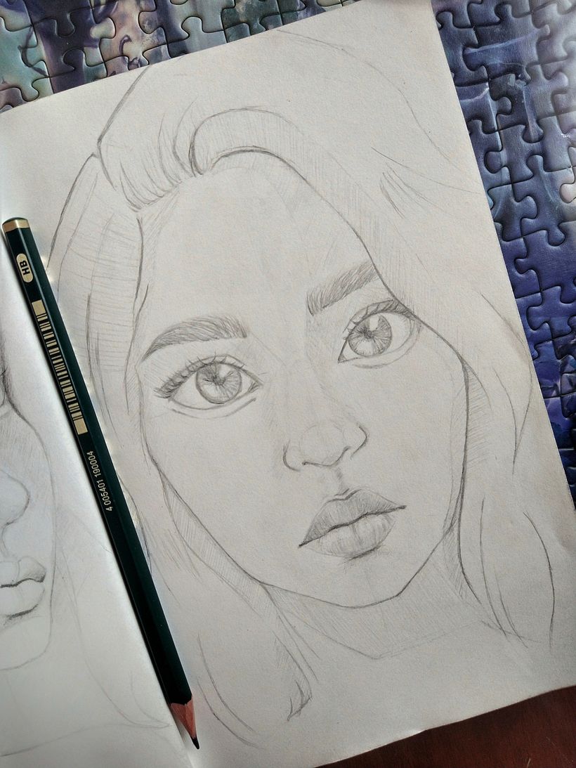Mi proyecto del curso: Sketchbook de retrato: explora el rostro humano 7