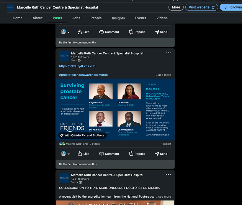 Exemple de post LinkedIn