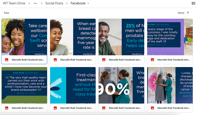 Posts prêts à être publiés sur Facebook