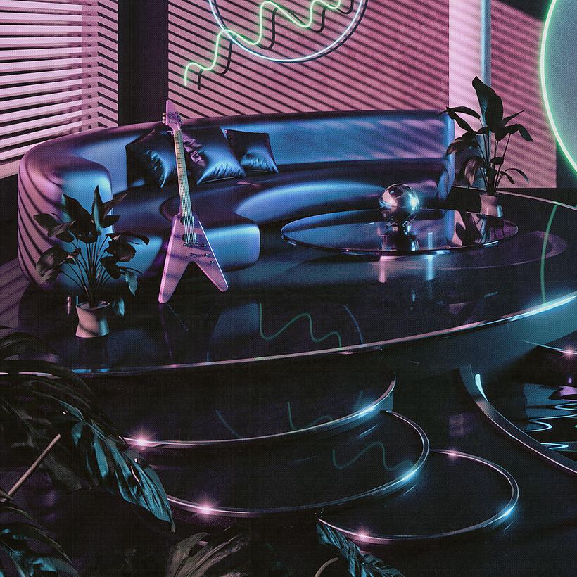 My project for course: 3D Interior Visualizations: Design Retro Spaces in... Cinema 4D? 3