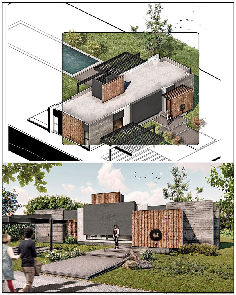 Mi proyecto del curso: Posproducción creativa de renders arquitectónicos con Photoshop 2