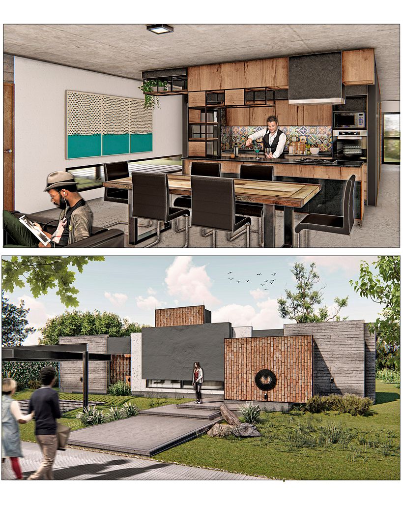 Mi proyecto del curso: Posproducción creativa de renders arquitectónicos con Photoshop 3