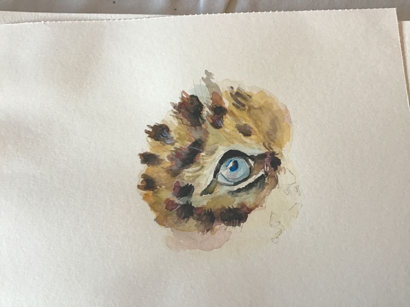 Mon projet du cours : Portraits expressifs d'animaux à l'aquarelle 4
