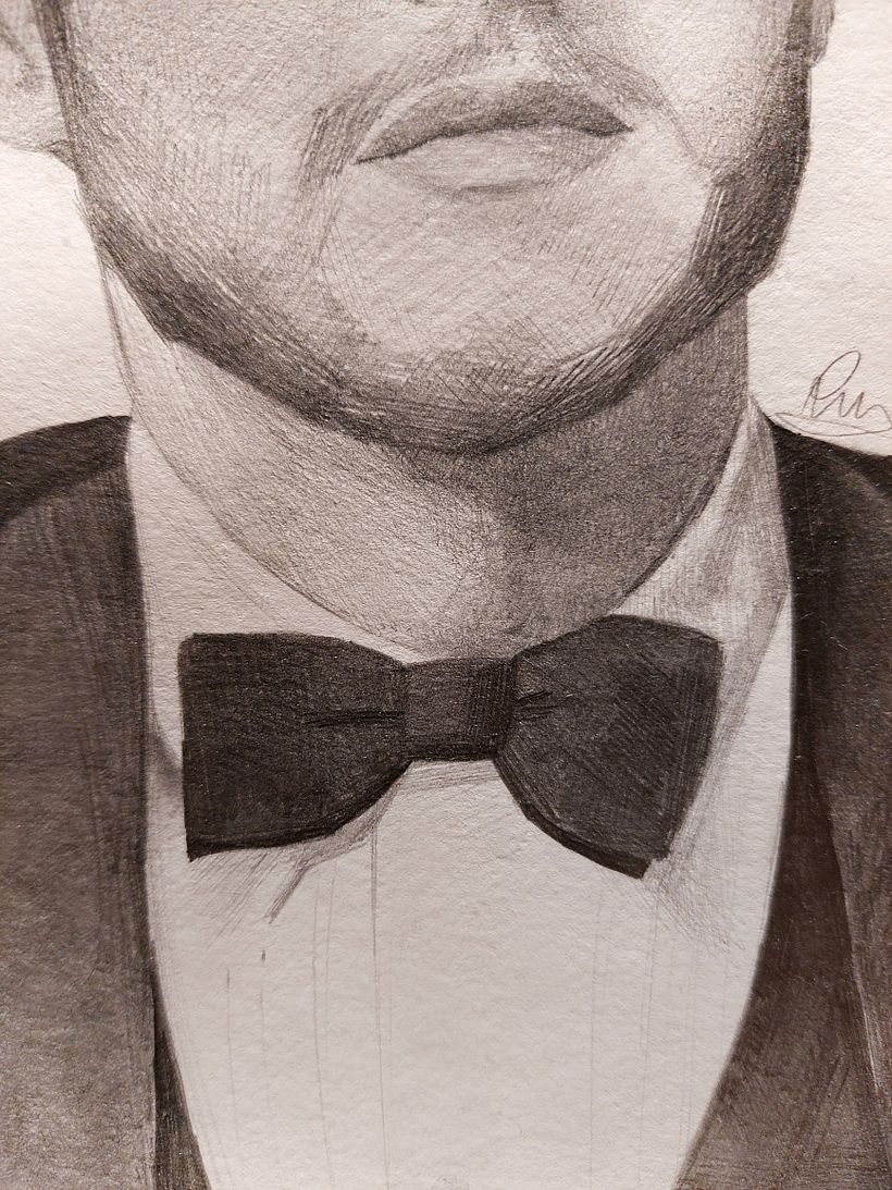 Pencil drawing of Paul Newman. 4