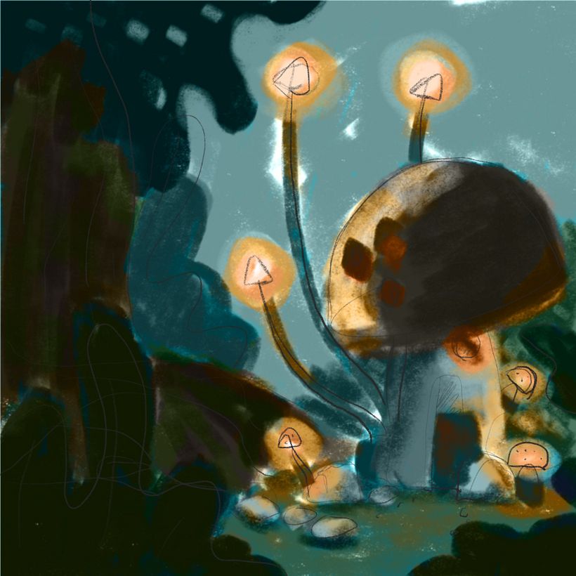 Rough color sketch