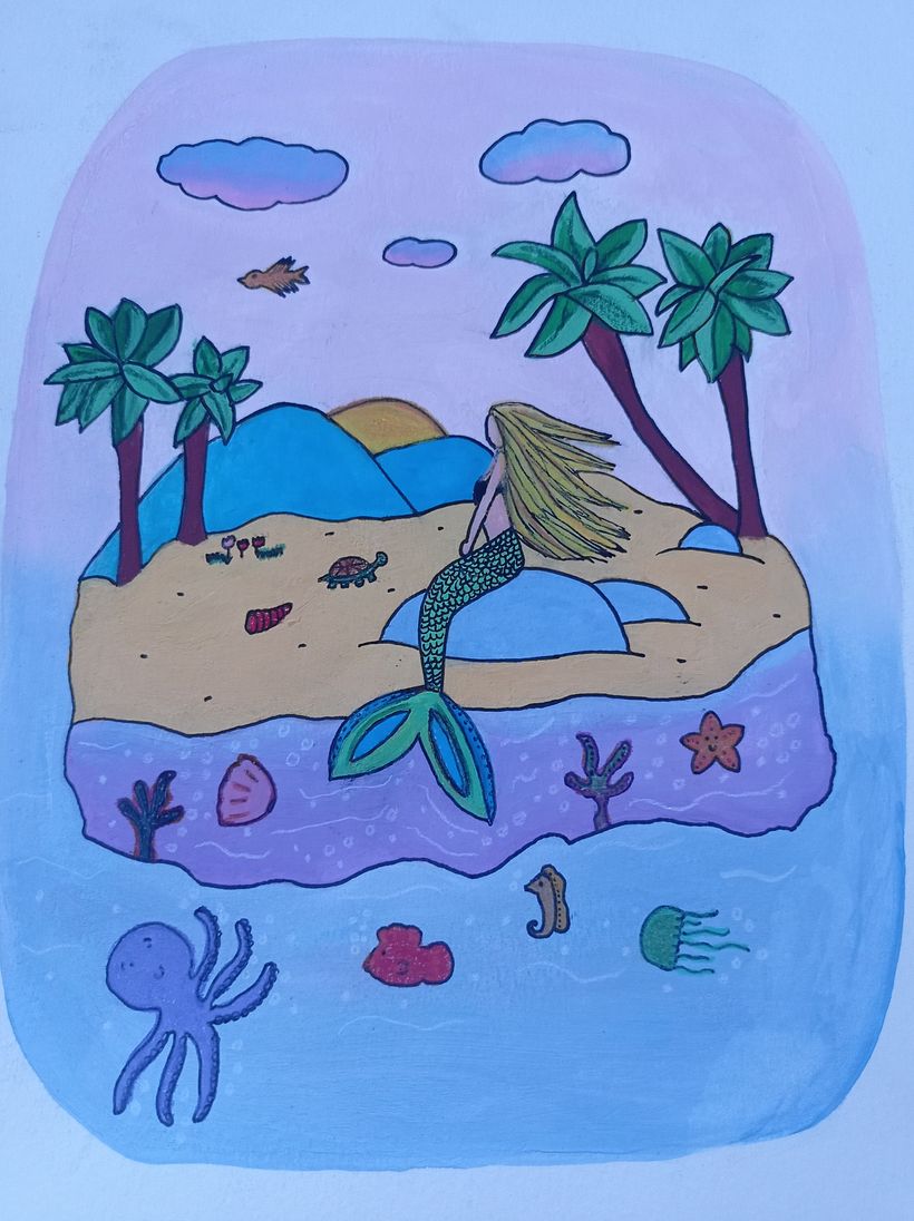 Meu projeto do curso: Técnicas de ilustração com aquarela e guache 2