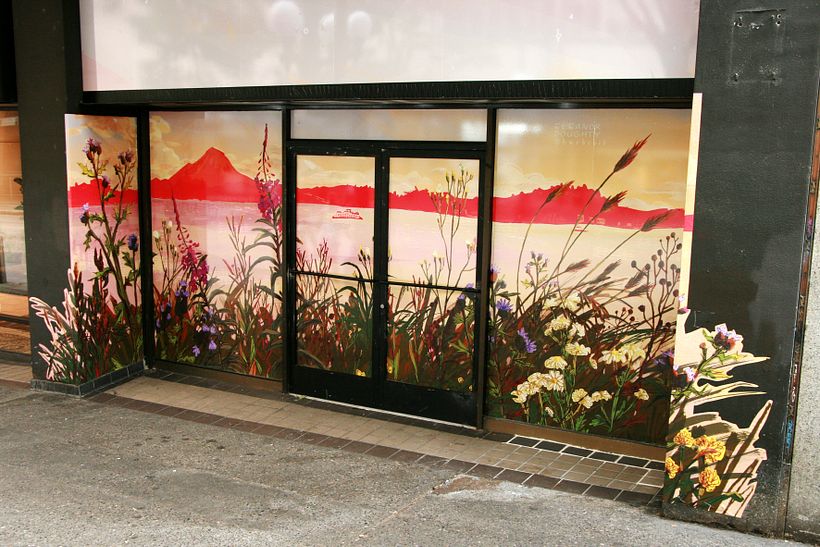 Wildflowers of Elliott Bay (mural art) 5