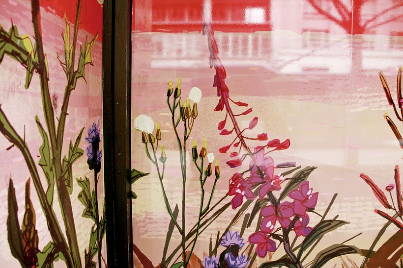 Wildflowers of Elliott Bay (mural art) 4